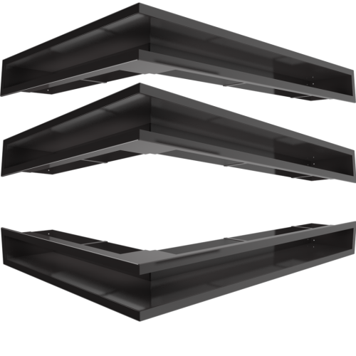 Kratki Luft 76,6x54,7x9 Wersja Lewa Czarne