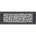 Kratka ABC 17x49 cm