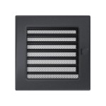 Kratka kominkowa 17x17 cm z Żaluzją  Grafitowa