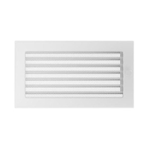 Kratka kominkowa 17x30 cm z Żaluzją Biała
