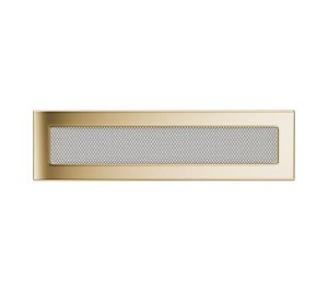 Kratka kominkowa 11x42 cm Złota
