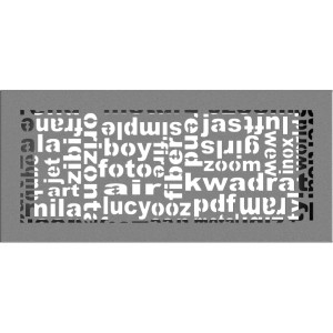 Kratka kominkowa ABC 17x37 cm Granito