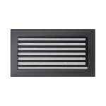 Kratka kominkowa 17x30 cm z Żaluzją  Grafitowa