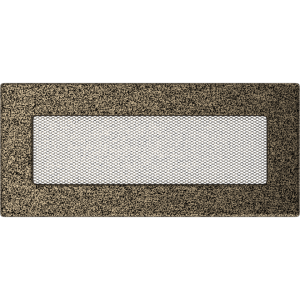 Kratka kominkowa 11x24 cm Czarno-złota