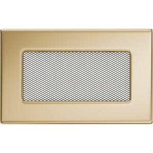 Kratka kominkowa 11x32 cm Złota