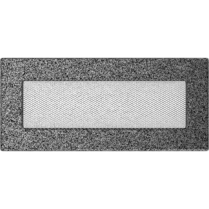 Kratka kominkowa 11x24 cm Czarno-srebrna