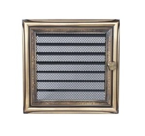 Kratka kominkowa  17x17 Rustykalna z Żaluzją