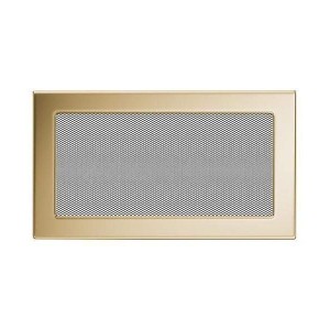 Kratka kominkowa 17x30 cm Złota