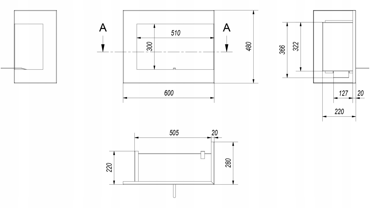 Piec stalowy koza K5 Ø 150 7 kW