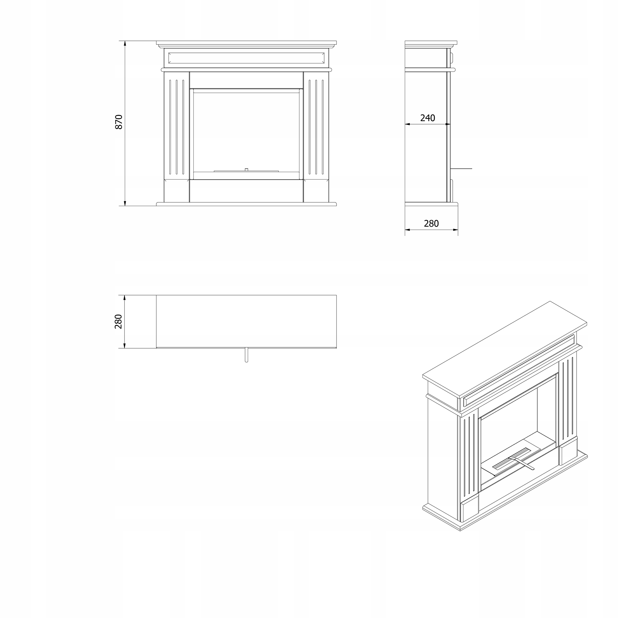 Piec stalowy koza K5 Ø 150 7 kW