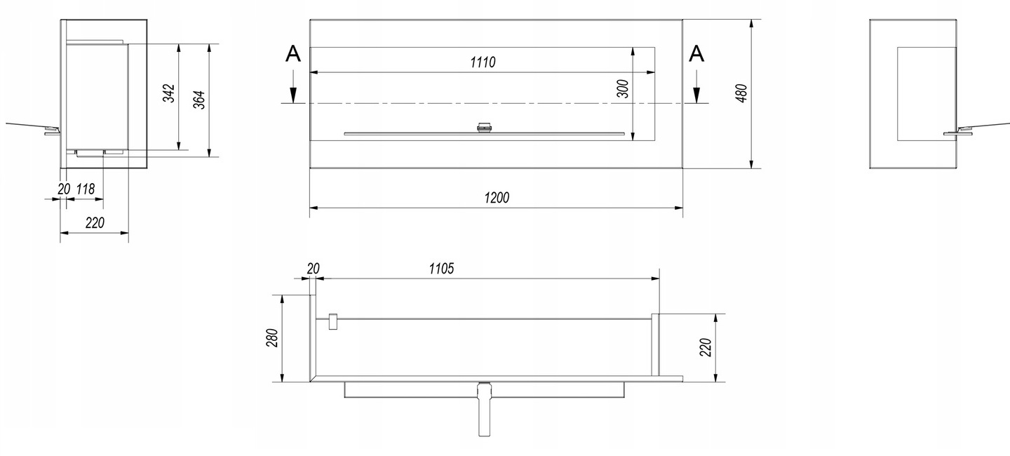 Piec stalowy koza K5 Ø 150 7 kW