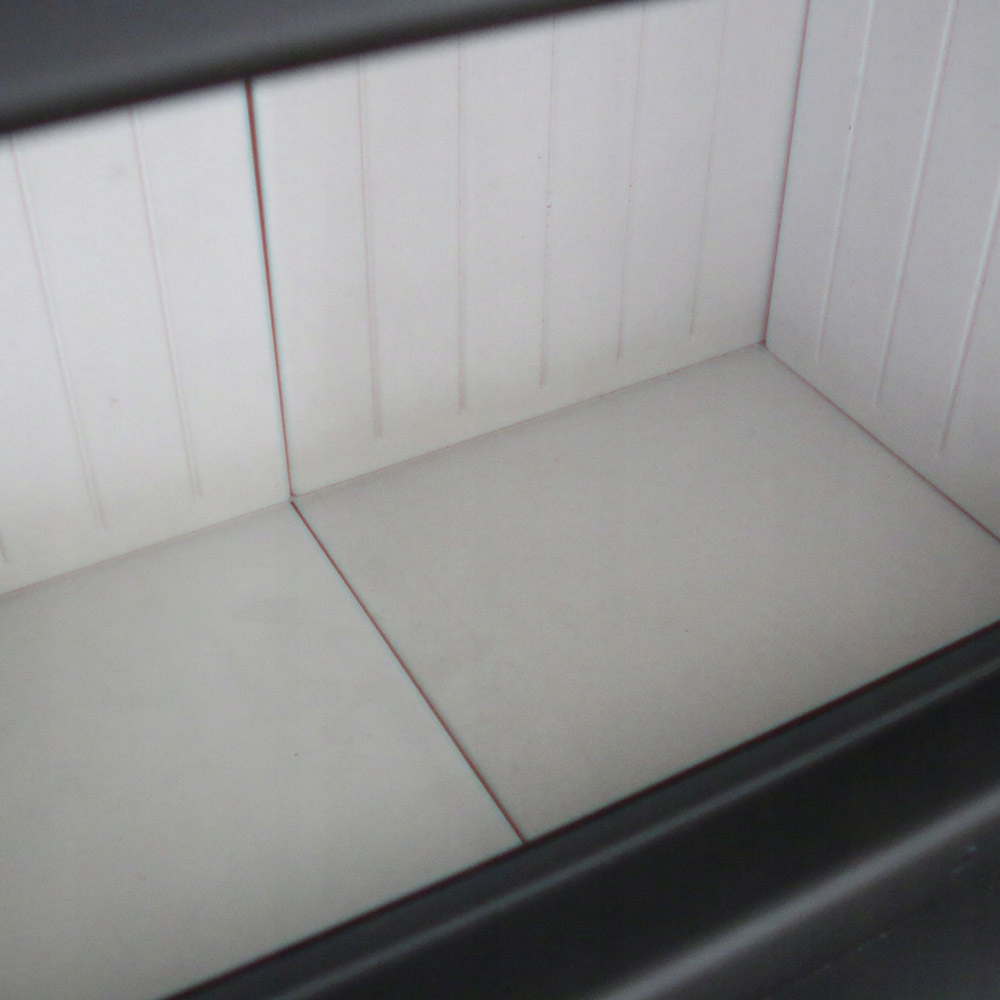 Kominek powietrzny stalowy KRATKI SIMPLE lewy BS 6 kW Ø 150 czarne wyłożenie
