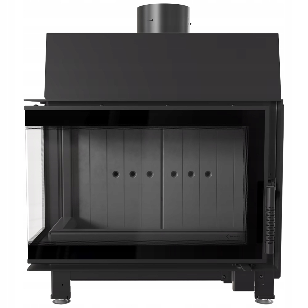 Kominek powietrzny stalowy KRATKI SIMPLE prawy 6 kW 150