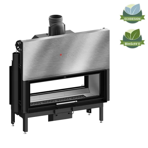 Kominek Stalowy Hitze ARDENTE DUO 120×43.DGS