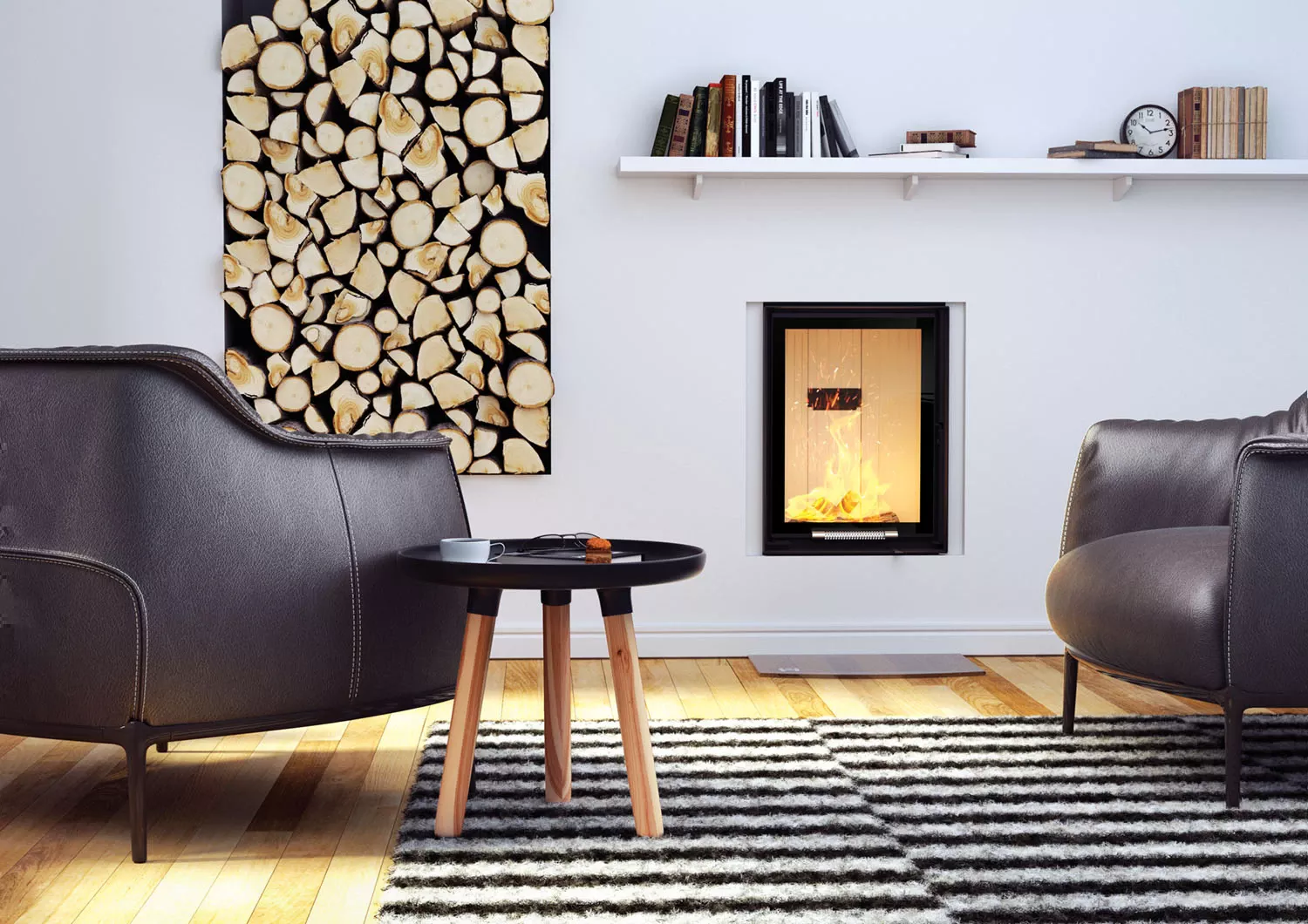 Kominek Stalowy Hitze Aranżacja