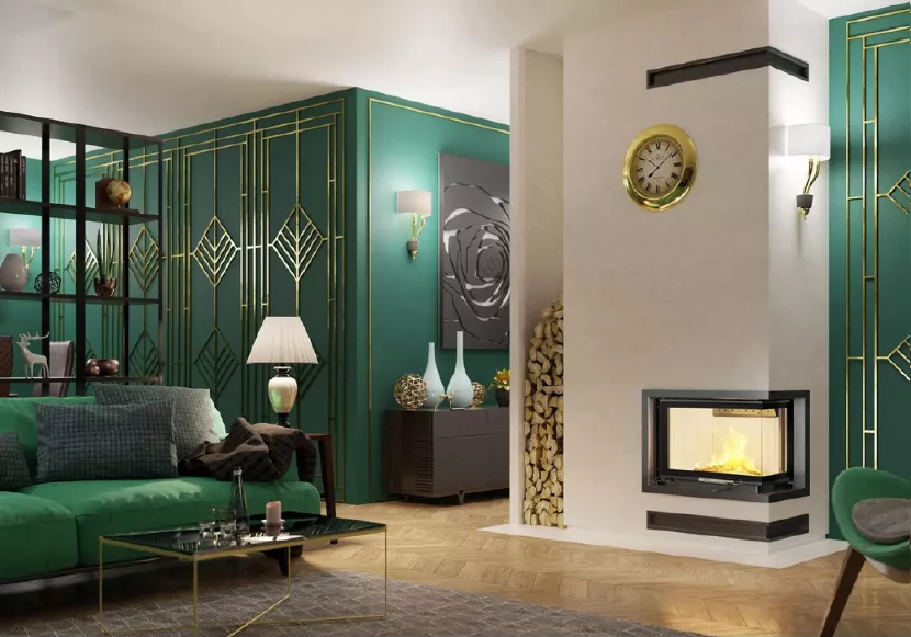 Kominek Stalowy Hitze Aranżacja