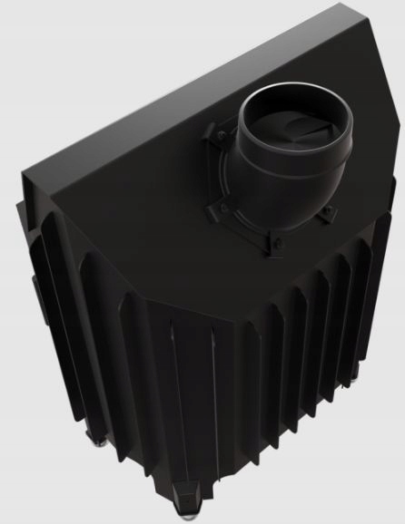 Kominek powietrzny stalowy KRATKI BLANKA 11 kW Ø 180