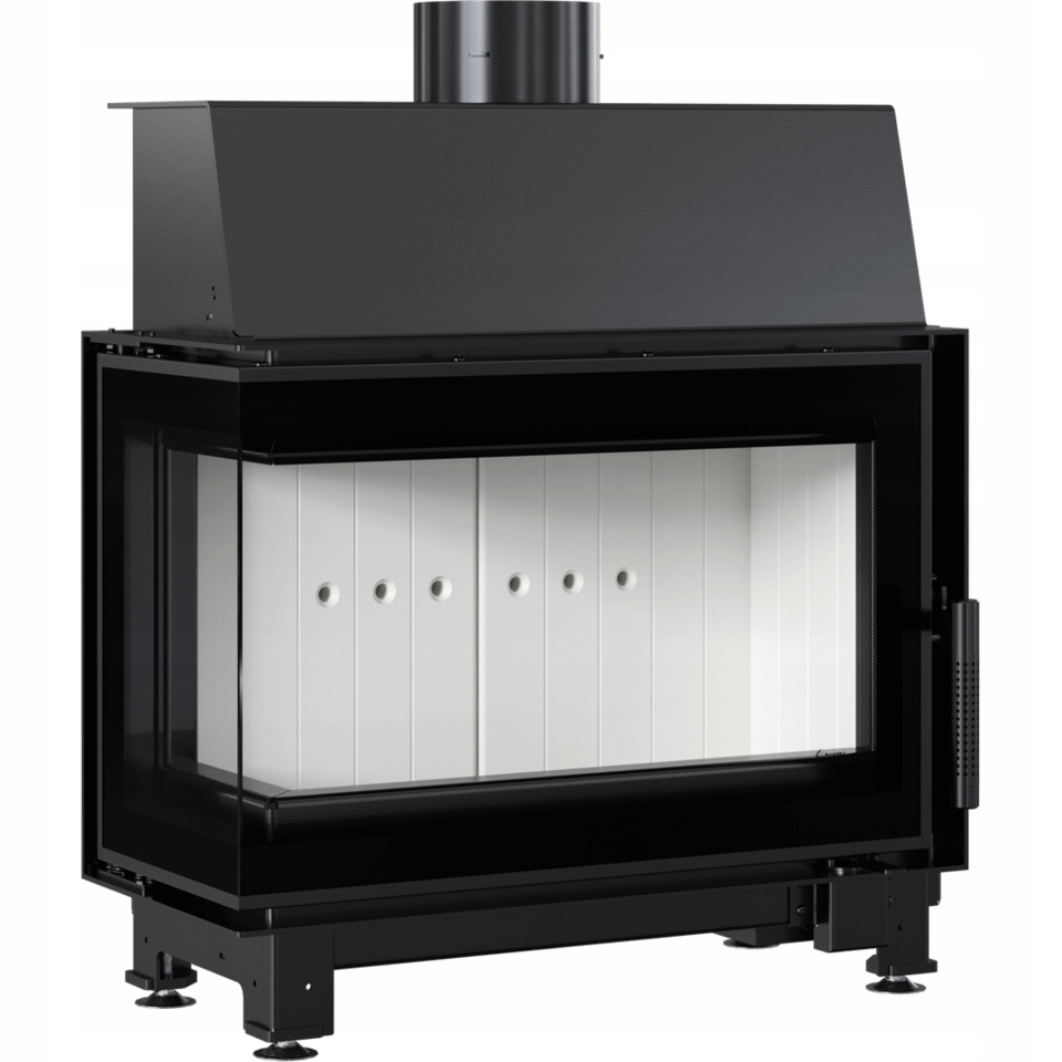 Kominek powietrzny stalowy KRATKI SIMPLE prawy 6 kW 150