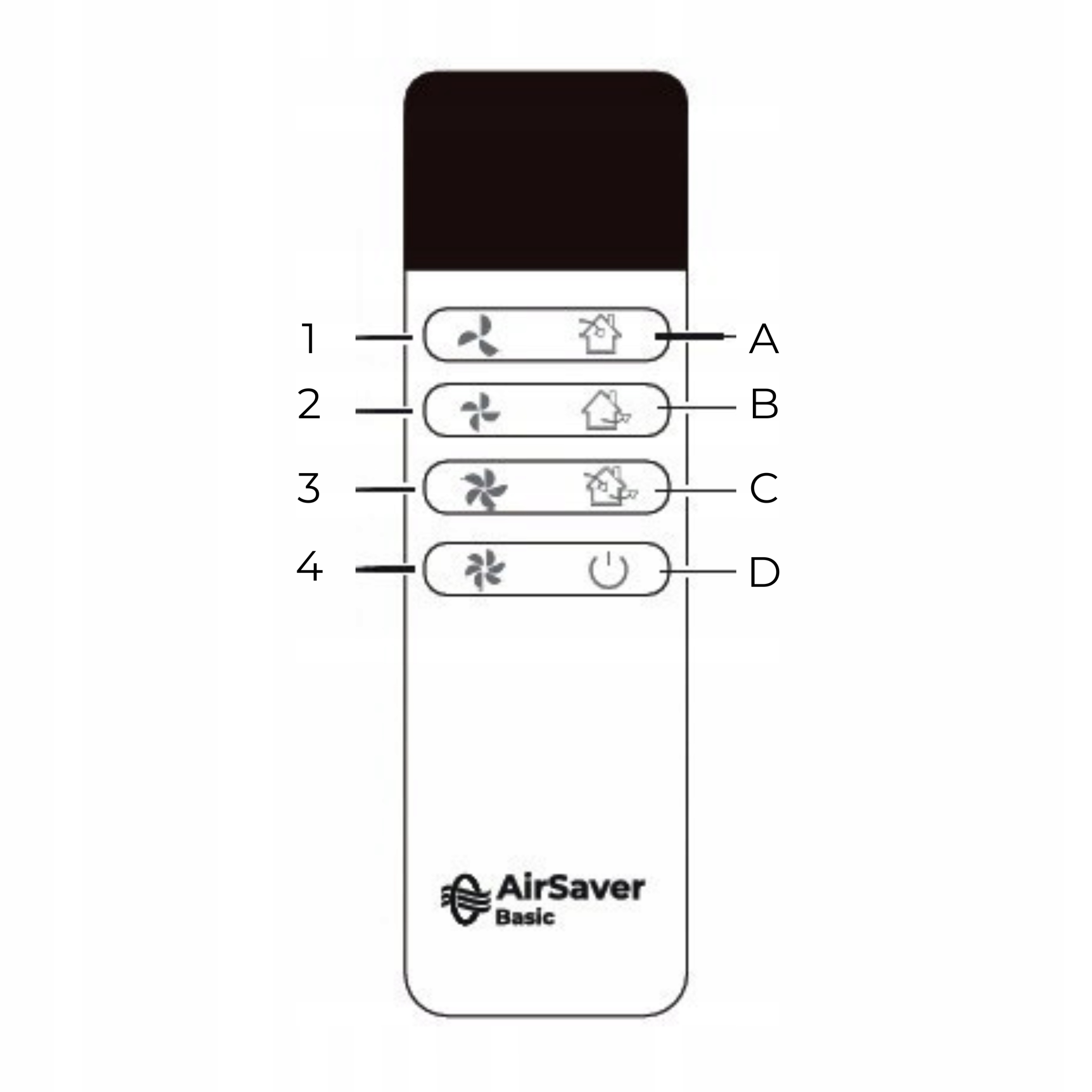 Pilot zdalnego sterowania - Rekuperator AirSaver