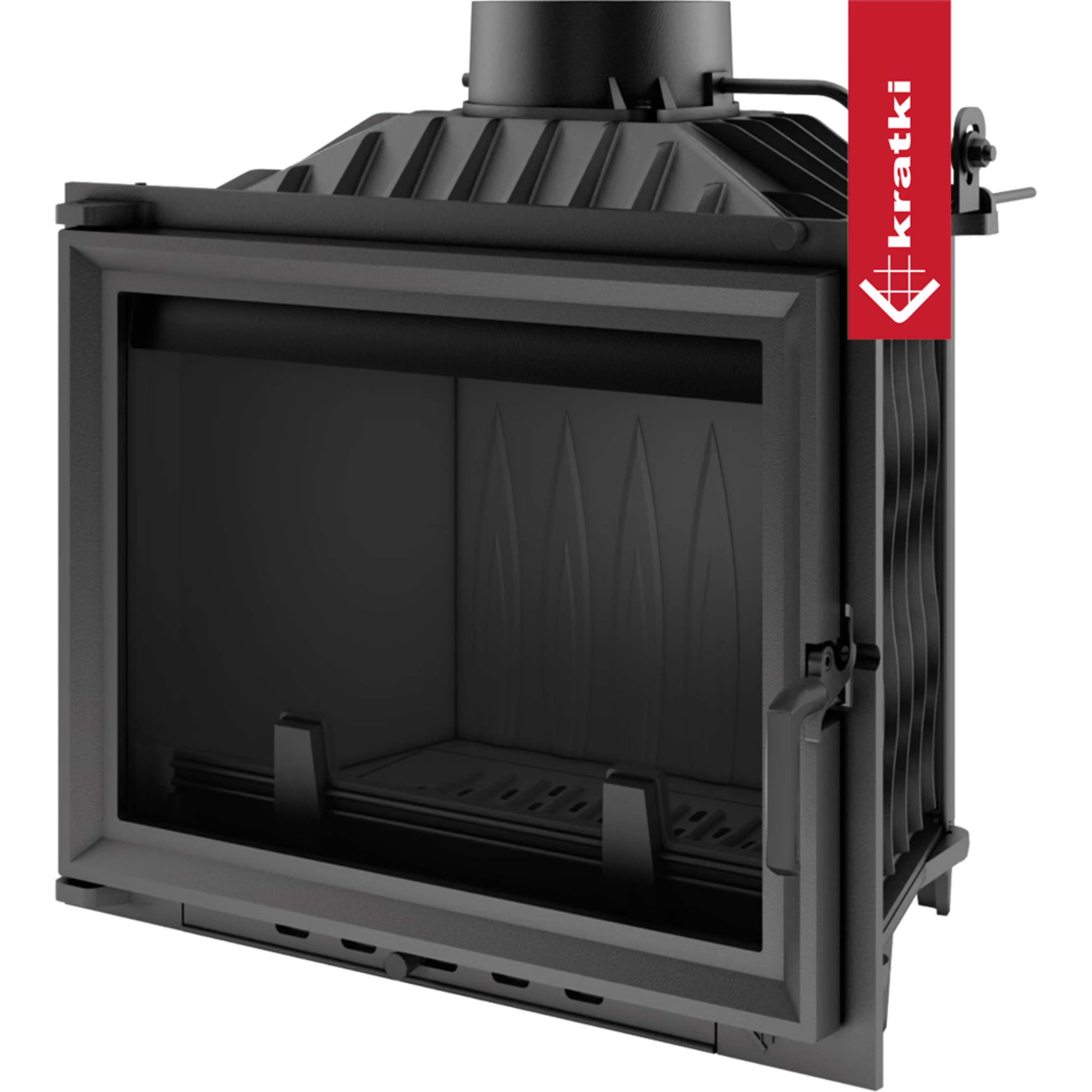 KOMINEK powietrzny kratki WKŁAD KOMINKOWY żeliwny ANTEK 10 kW wylot fi 180