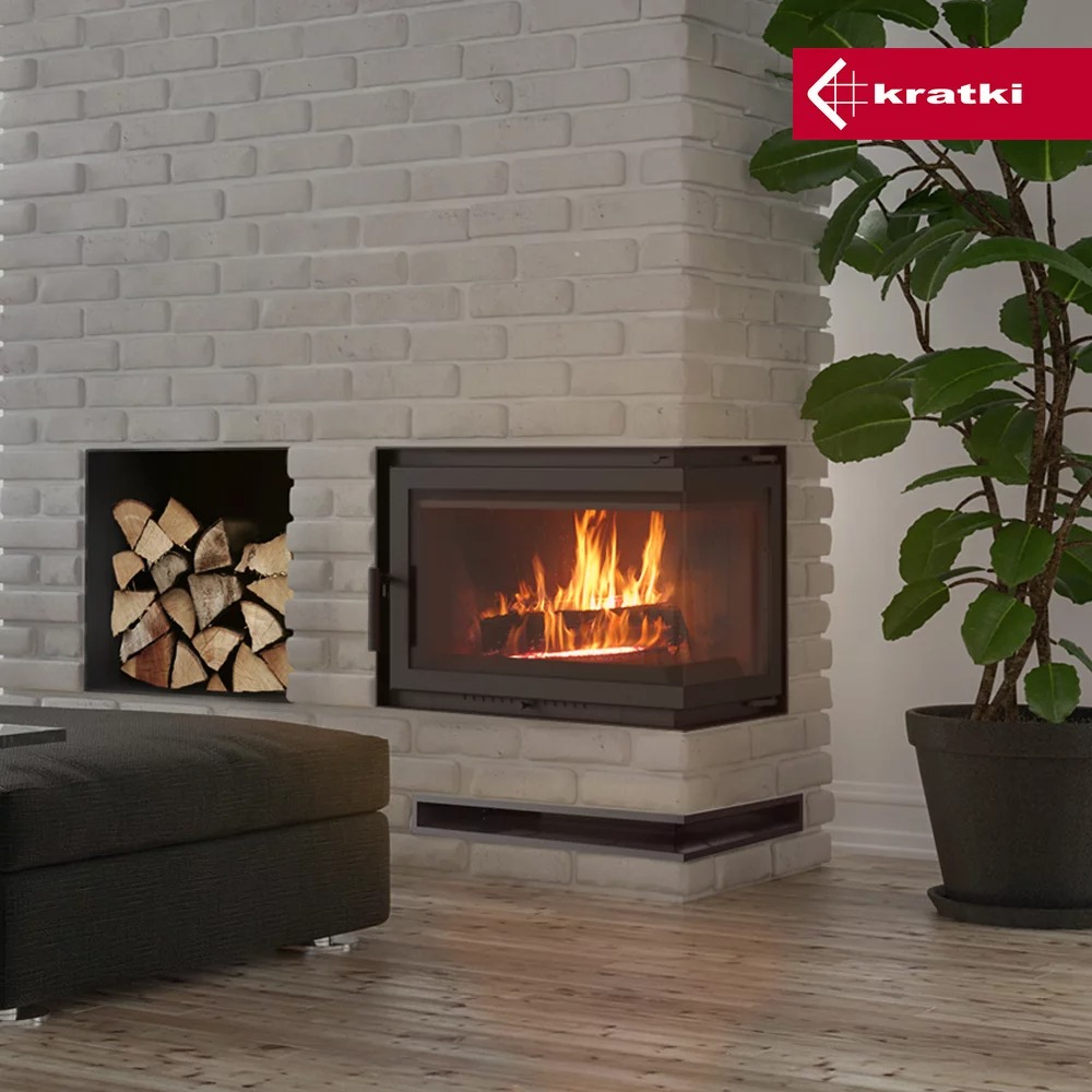 Kominek powietrzny żeliwny KRATKI SIMPLE lewy BS 8 kW Ø 150